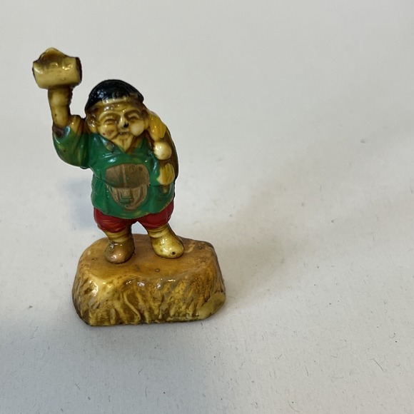 Vintage Japanese Painted Small Celluloid Figures 7 Gods of Good Fortune - Picture 10 of 16